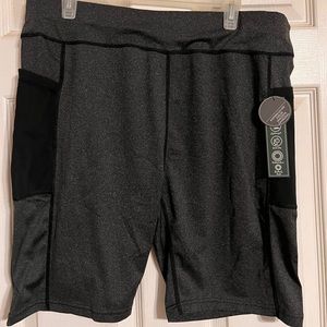 3x plus size gray bike shorts